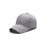 Plain Light Grey Canvas Baseball Cap Golf Hat (YH-BC070)