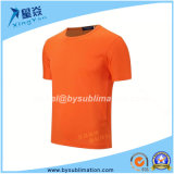 Fluorescent Orange Quick Dry Round Neck T-Shirt