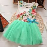 2015 Newest Flower Dresses in Children Clothing Popular Dress