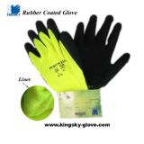 10g Fluorescent Warning Color Liner Latex Winter Glove-5230