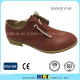 New Arrival Fashion Design Leather Upper Women Flat Shoes