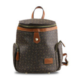 Lady PU Leather Fashion Brand Backpack Designer Bucket Bag