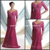 3/4 Sleeves Lace Chiffon Mother Dresses Bridesmaid Formal Evening Dresses Mc113925