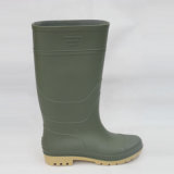 PVC Rain Boots (Green upper/Yellow Sole) . Work Shoes