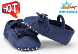 Wholesale Jean Soft Soles Lace-UPS Shoes Infant Indoor Baby Toddle Shoes