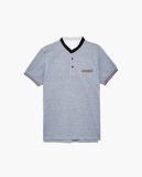 Men's Stand Collar Polo T Shirt