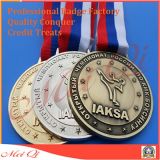 Custom Running/Sports/Gold/Golden/Marathon/Award/Military Medal with Ribbon