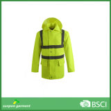 High Visibility Yellow Warming Work Uniform Reflective Safety Jacket