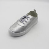Soft PU Lace up Children Casual Shoes with Factory Price