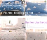Girl Trendy Design Super Warm Coral Fleece Bedsheet Set