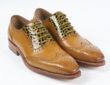 Colorful Genuine Leather Mens Business Flat Shoes (NX 427)