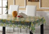 PVC Printed Semi-Transparent Tablecloth Home Party Use