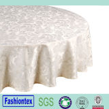 Round Jacquard Table Cloth for Wedding/Event/Party/Banquet