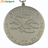 Customer Design Metal Medal with Plated Silver