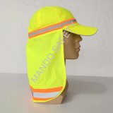 Polyester Taslon Helmet Cap with Reflective Tapes