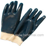Three Dipped Blue Nitrile Fully Work Gloves China