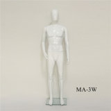 White Color Man Mannequin for Clothes Showing
