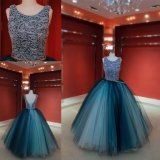 Custom Made Fashion Blue Ball Gown Party Dress Evening Gown
