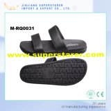 PVC Man Fashion Slide Sandals, Black PVC Slipper for Men