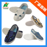 Jeans/Blue Canvas/White PVC Linkworld Antistatic ESD Safety Work Shoe for Cleanroom