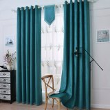 New Modern Style Chenille Solid Blackout Window Curtain (14F0058)