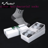 Anti-Bacterial and Anti-Odour Cotton Socks with Silver Fiber for Sports Men