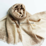 100% Worsted Wool Printed Stole Shawl (AHY30004120)
