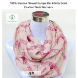 2017 Newest Europe Lady Fashion Infinity Scarf with Musice Note