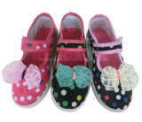 New Style Girl Slip-on Injection Canvas Shoes Dance Shoes (HH1006-5)