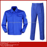 2018 New Design Custom Cheap Cotton Polyester Blue Working Wear Coverall for Workers (W310)