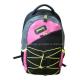 600d Polyester Batminton Sports Backpack with Neon Trims