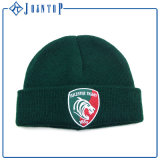 Fancy Fashion Beanie Knit Hat with Embroidery Label