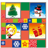 Cheap Wholesale Christmas Decorations Party Plastic PVC Christmas Tablecloth