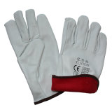 Goat Leather Winter Work gloves Driver Warm Full Lining Gloves