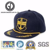 2017 New Design Era 3D Embroidery Brim Quality Acrylic Snapback Cap with Rope