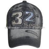 Washed Discharge Printing Embroidery Twill Sport Baseball Cap (TRB02755)