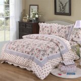 100% Cotton Washable Quilt Embroidery Bedspread