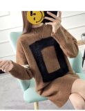 Turtleneck Wool Sweater Lady Casual Long Pullover Thicken Warmth Knitted Sweaters