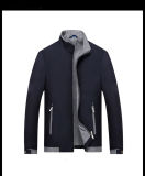 Men Solid Colour Stand Collar Slim Short Casual Jacket