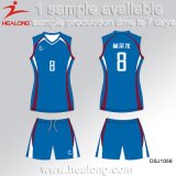 Healong Professional Sportswear Silk Screen Printing Volleyball Jersey