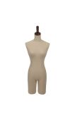 Hot Selling Linen Cloth Half-Body Female Mannequin with Cap