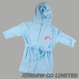 Super Soft Bamboo/Cotton Baby Bathrobe with Embroidery.