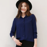 Hot Sale Women Shirts Long Sleeve Blouses Ladies Chiffon Blouse Tops The Office Ol Style Shirt