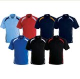 100% Polyester Cool Dry Fit Men's Raglan Sleeve Loose Fit Polo T Shirt