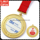 Wholesale Unique Cheap Zinc Alloy Custom Craft 3D Round Promotion Souvenir Sport Award Gold Metal Sport Blank Medal with Printing Sticker Inserts Logo