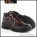 Ankle Genuine Leather Safety Shoe with Steel Toe (SN5460)