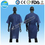Disposabel PP Nonwoven SMS Scrub Suit Patient Gown Without Cuff