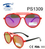 Vintage Fashion Colorful Kid Plastic Sunglasses (PS1309)