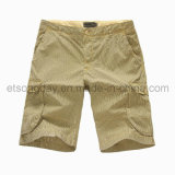 Hot Sale 100% Cotton Khaki Men's Shorts (ALWA2611)