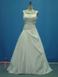 off Shoulder Beaded Taffeta Real Sample Wedding Dresses (WD2005)